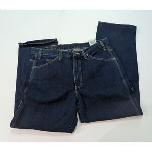Dickies Carpenter Jeans Mens 36x30 Indigo New Relaxed Fit Straight Leg 1993RNB